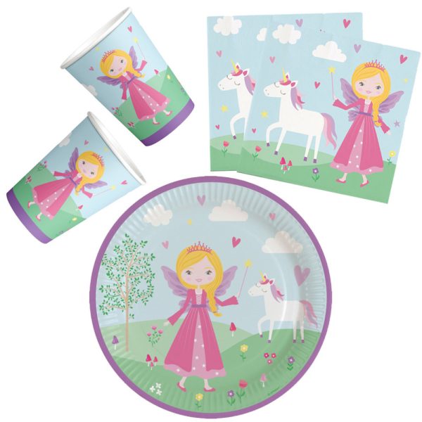 Princess Spell festset med 36 delar och 23 cm tallrik