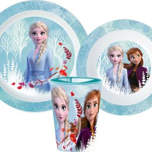Disney Frozen Blue Forest servis i mikoplast med 260 ml mugg