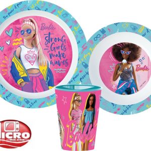 Barbie middagsservis i mikrosäker plast med kopp 260 ml