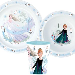 Disney Frozen Royally Cool julservis i mikoplast, kopp 260 ml