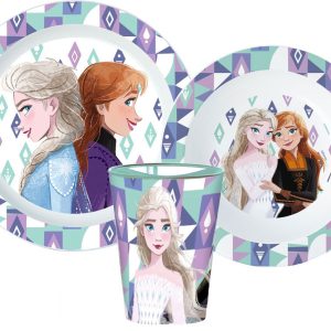Disney Frozen Ice Magic middagsset i mikoplast med kopp 260 ml