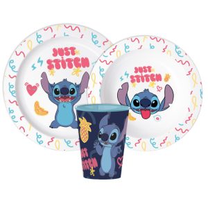 Disney Lilo and Stitch Just servis i mikrosäker plast med kopp 260 ml