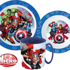 Avengers Rolling Thunder middagsset i mikoplast med mugg 350 ml