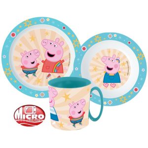 Greta gris middagsset, mikromaterial med mugg 350 ml