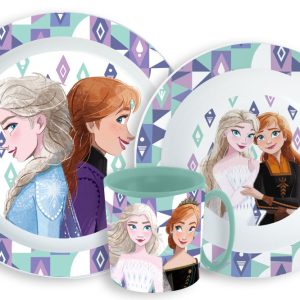Disney Frozen Ice Magic middagsset i mikoplast med mugg 350 ml