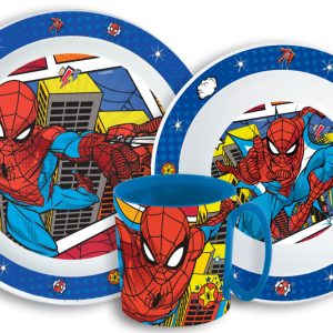 Spindelmannen middagsset, mikromaterial med mugg 350 ml