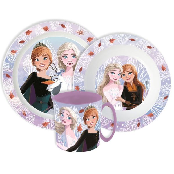 Disney Frozen Autumn Leaves middagsset med mugg 390 ml