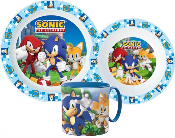 Sonic the Hedgehog Adventure middagsset med mugg 265 ml