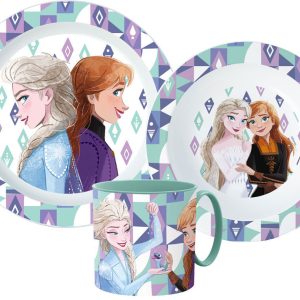 Disney Frozen Ice Magic servisset i mikoplast med mugg 265 ml
