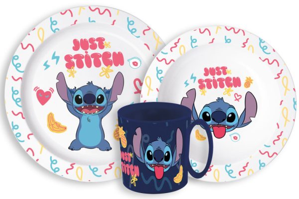 Disney Lilo & Stitch middagsset Palms, mikrovågssäkert, 3 delar