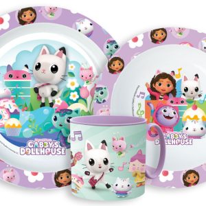Gabbys Dockskåp Kitty Magic middagsset, mikromaterial med mugg 265 ml