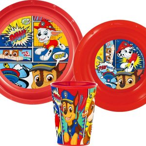 Paw Patrol middagsset i plast