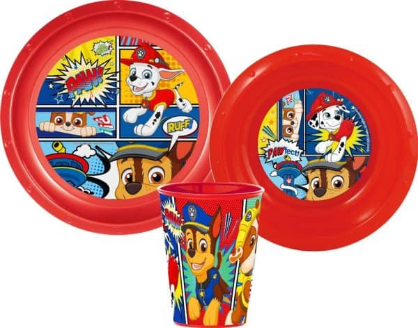 Paw Patrol middagsset i plast