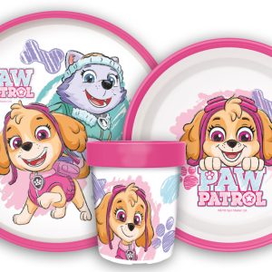 Paw Patrol Sketch halkfri middagsset i mikoplast