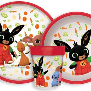 Bing Happy Carrots middagsset i mikoplast med halkfri botten