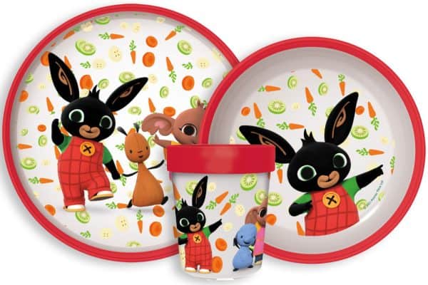 Bing Happy Carrots middagsset i mikoplast med halkfri botten