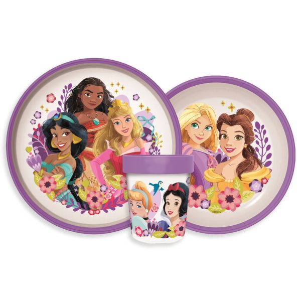 Disney Princess Courageous Heart halkfri matservis, mikrosäker set