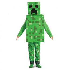 Minecraft Creeper Classic-dräkt 3-4 år