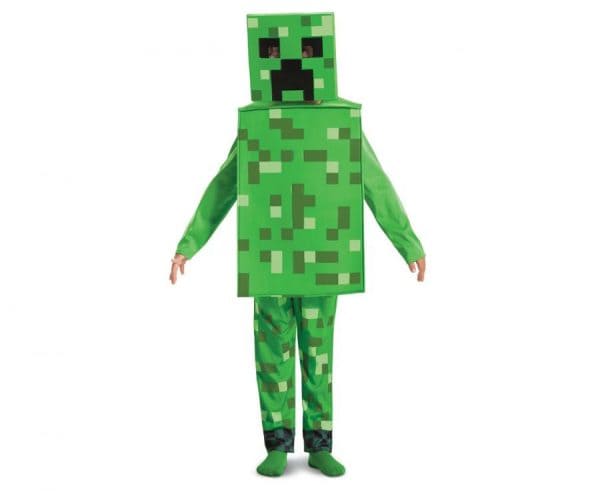 Minecraft Creeper Classic-dräkt 3-4 år