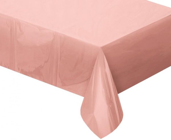 Colour Metallic roseguld folie bordsduk 137x183 cm