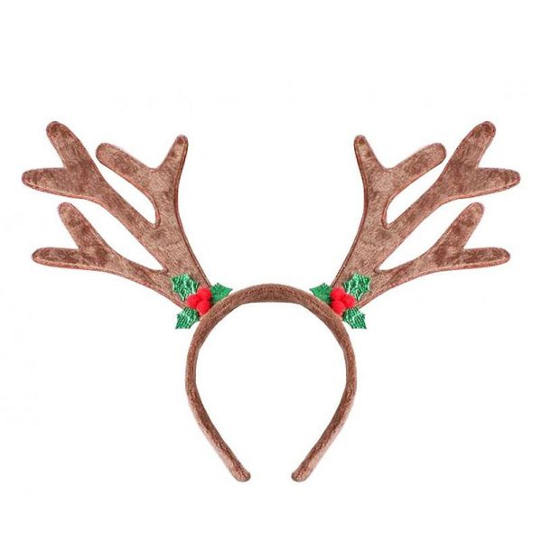 Christmas brun hjorthornsdiadem