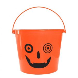 Halloween galen pumpa godisbehållare 14,5x11,5 cm
