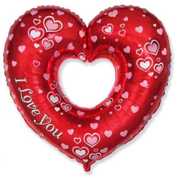 Love Fancy hjärtformad folieballong 86 cm