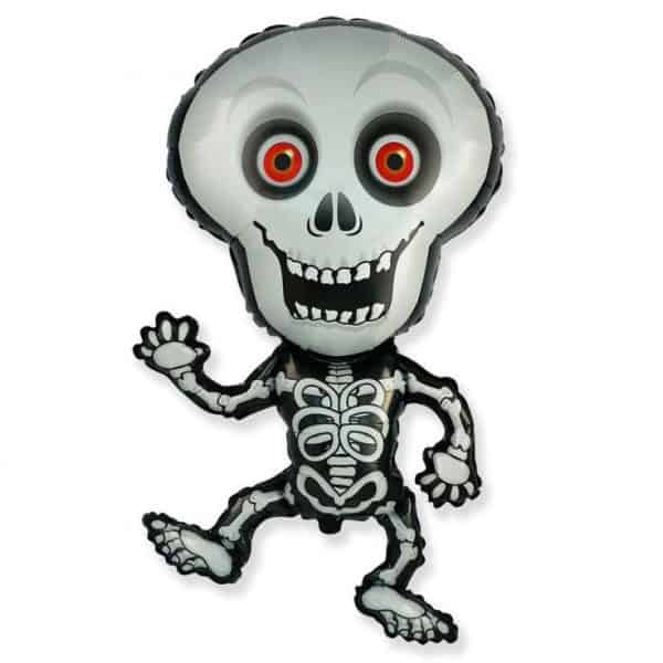 Halloween-skelett folieballong 101 cm