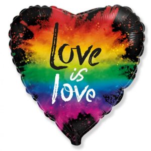Love Love is Love folieballong 46 cm