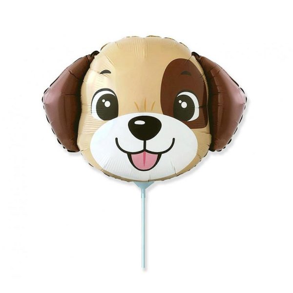 Dog brun folieballong 36 cm