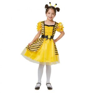 Halloweenbi-dräkt 110/120 cm