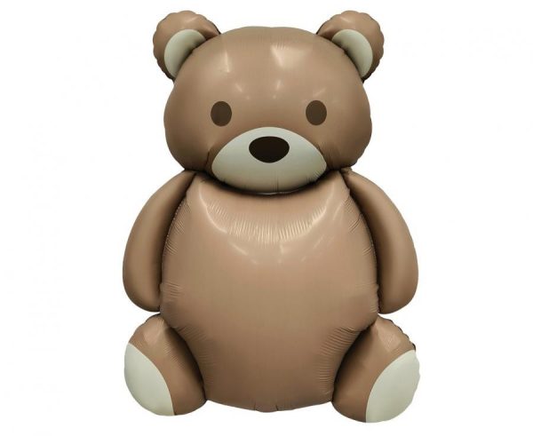 Nallebjörn brun folieballong 68 cm