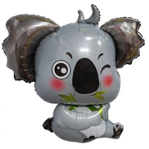 Djur Grå Koala folieballong 66 cm
