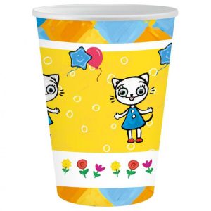 Cat Kitty Kitten pappersmuggar 6-pack 250 ml