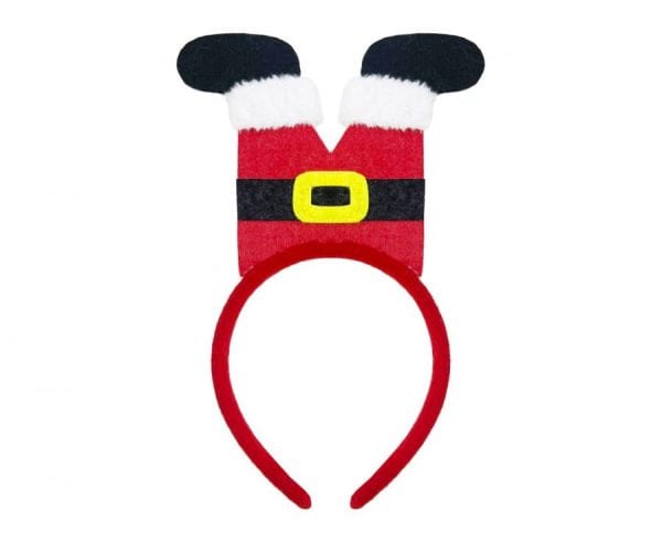 Christmas Santa juldiadem med tomtens ben