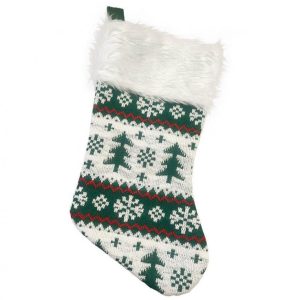 Julstrumpa i trä för öppen spis, stövel 41 cm
