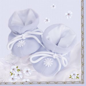 Baby Little Blue Skor Baby Shower Servetter 20 st 33x33 cm