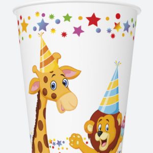 Happy Birthday Star Happy Birthday pappersmugg 8-pack 250 ml
