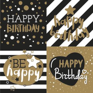 Happy Birthday dekorativa servetter 20-pack 33x33 cm