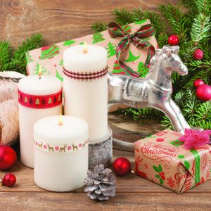 Christmas Kraft Presents servetter, 20-pack, 33x33 cm