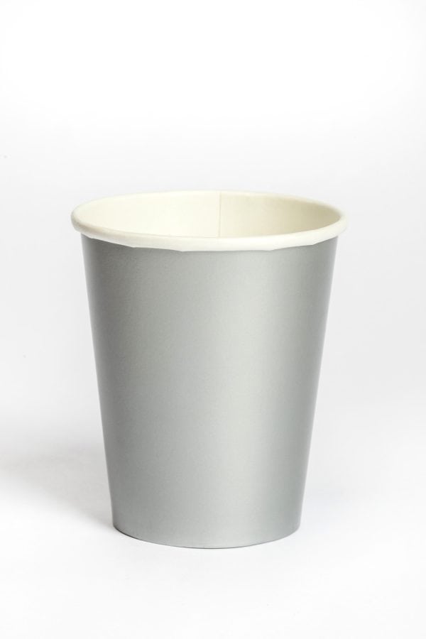 Colour Silver pappersmugg 8 st 250 ml