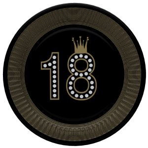 Happy Birthday Hollywood Style 18 pappersassietter 8-pack 18 cm