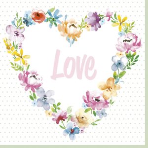 Love Blossom servetter 20 st 33x33 cm