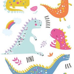 Dinosaurie Roar A4 elastisk mapp