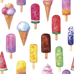 Glassservett Watercolour 20 st 33x33 cm