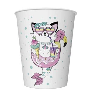 Animals Cat Vibes pappersmuggar 8-pack 250 ml