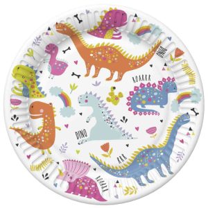Dinosaurie pappersassietter 8 st 18 cm