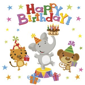 Happy Birthday Animals servetter 20 st 33x33 cm
