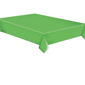 Grön pappersduk med vita prickar 120x180 cm