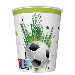 Football With Stars pappersmugg 8-pack 250 ml